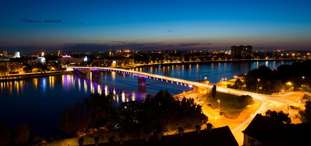 Novi Sad at night