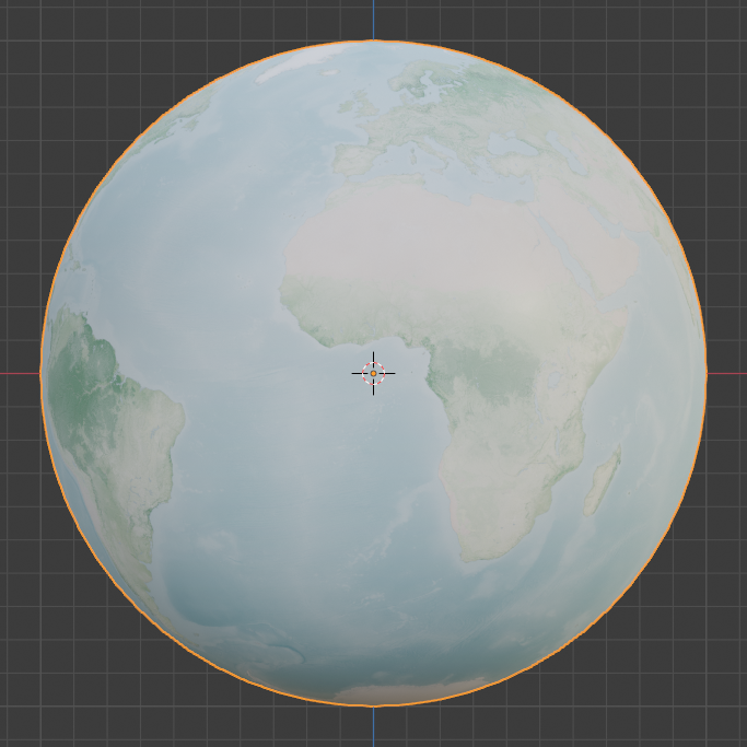 Globe at longitiude 0°